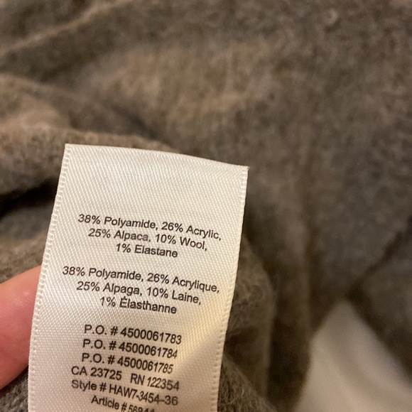 Aritzia Wilfred Free Gigi Tie Wrap Sweater Lg Taupe - Picture 5 of 6